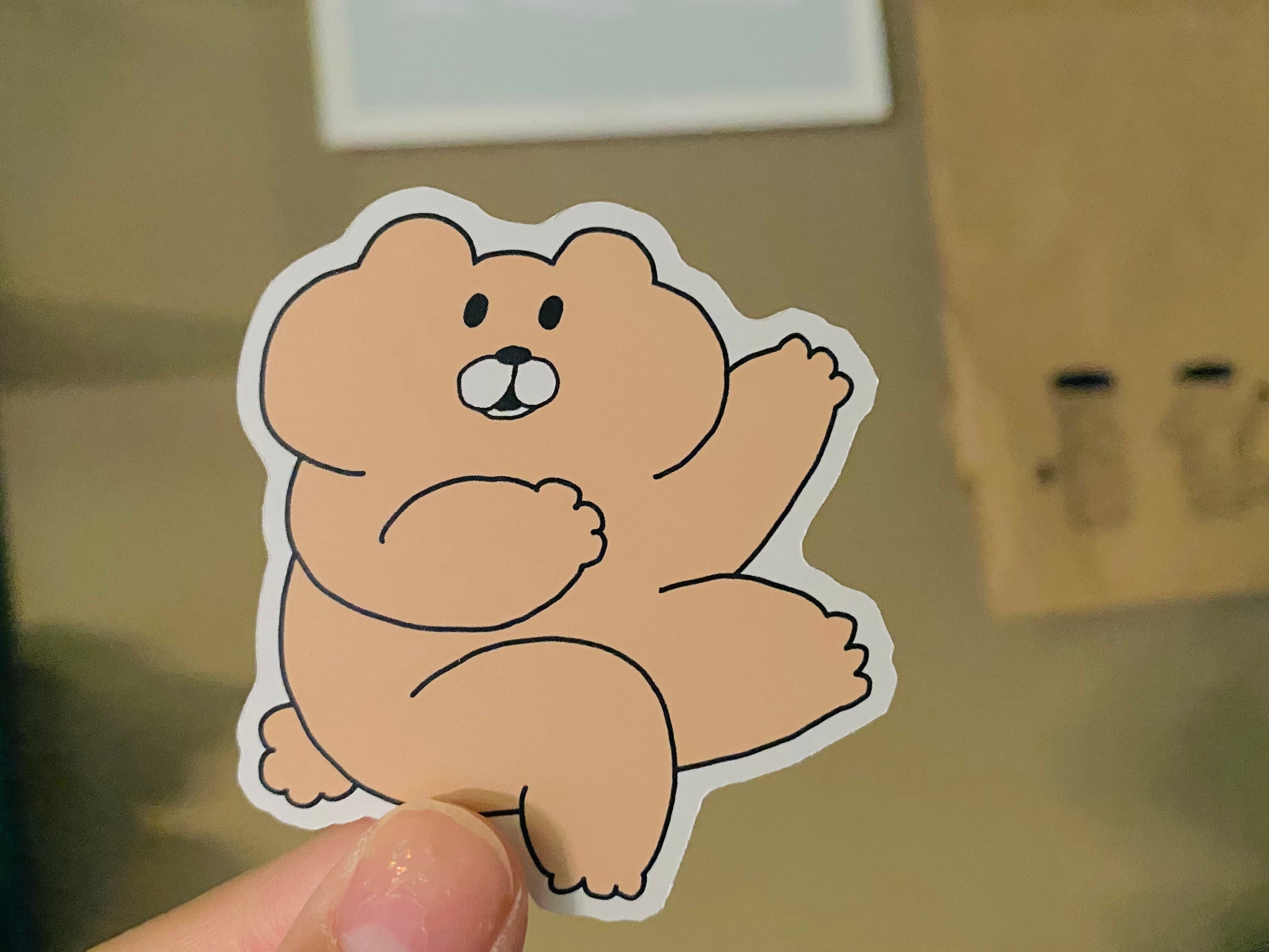 ゆらゆらくまたちのシール