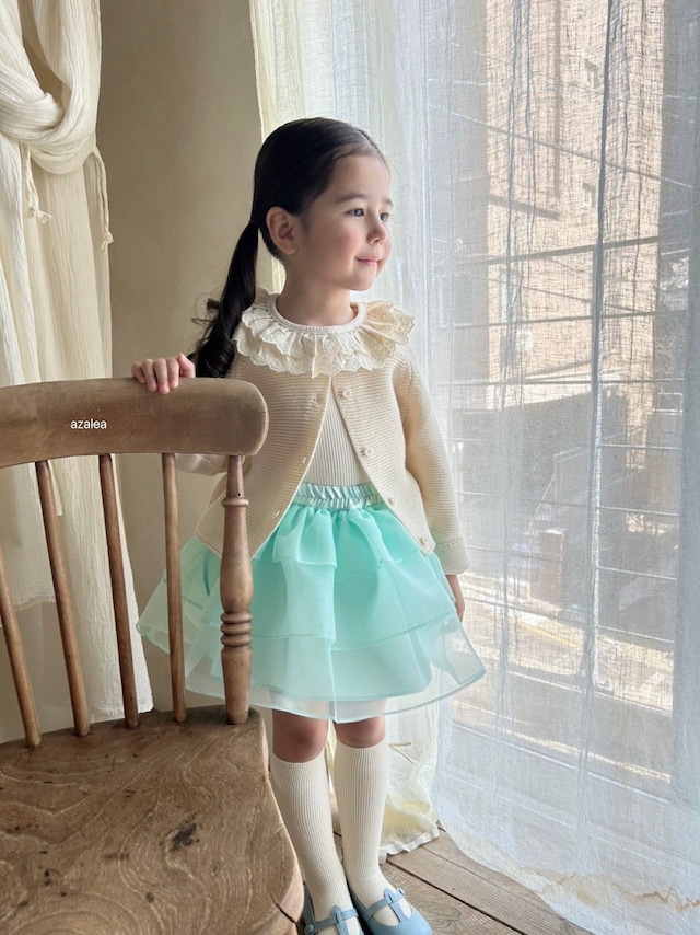 【即納】<azalea>  Organza cancan skirt