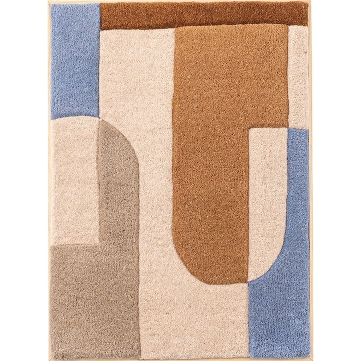 ウォールアート FAB-014 インテリア アートパネル 壁飾り 壁掛け ウォールデコ 玄関 リビング 寝室 ダイニング ショップ 店舗 カフェ おしゃれ ウール 木製 フレーム 立てかけ タフティング ニュアンスカラー