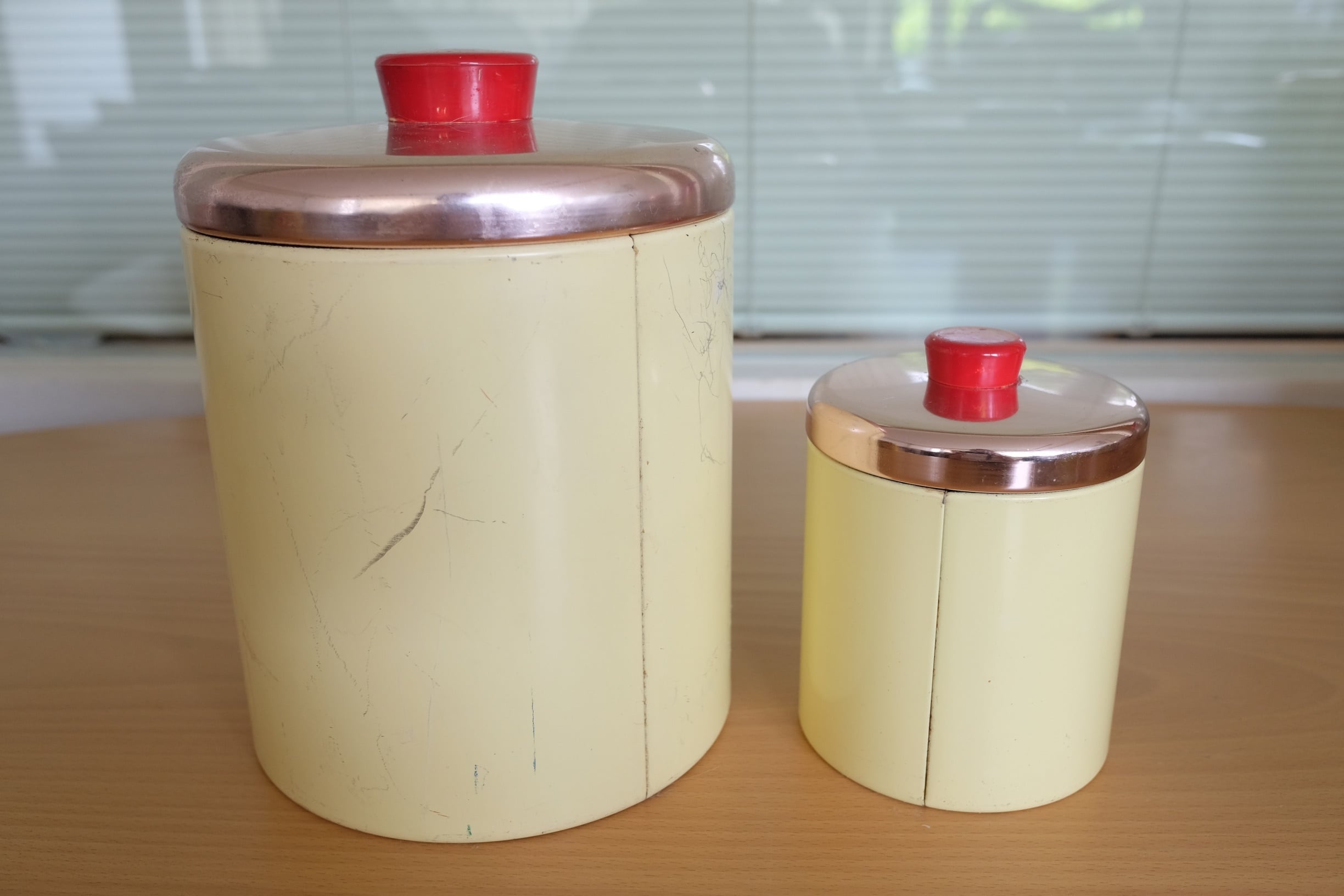 アメリカランズバーグ社RANSBURGキャニスター4ヶセット木製蓋