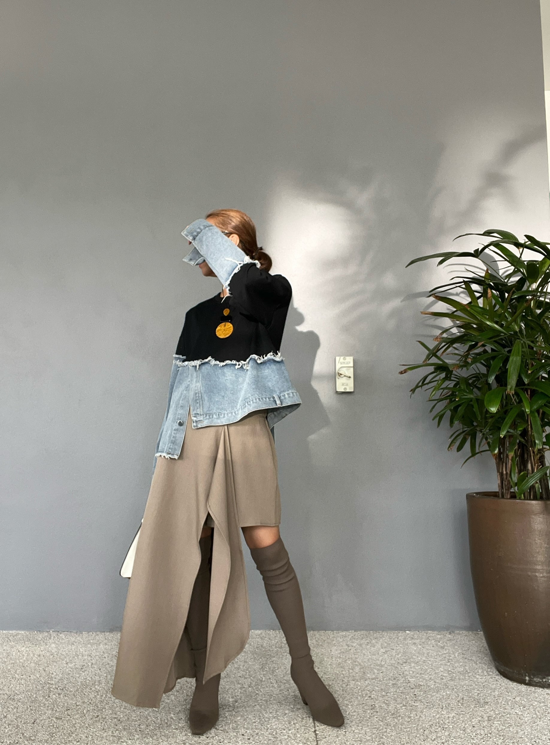 MARI　ドレス2点 M Maglie le cassetto》ケープ付3WAYロングドレス｜M Maglie le