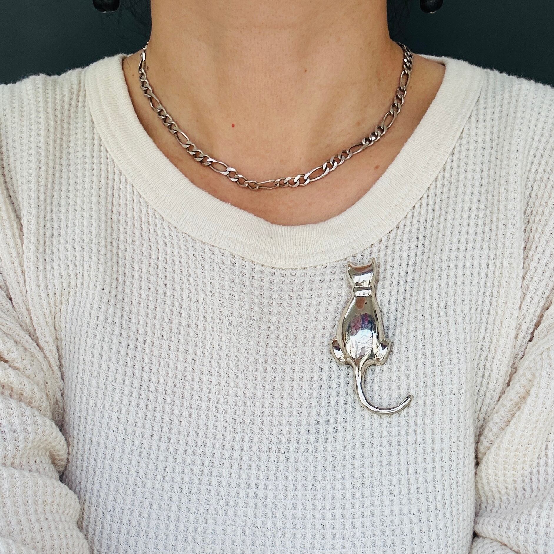 シルバー925 ZINA CATブローチ | Milo Antiques & Vintage