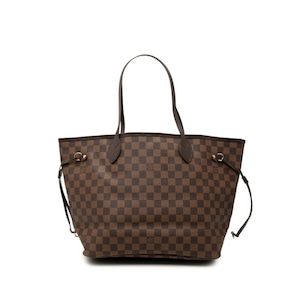 ルイ ヴィトン ダミエ ネヴァーフルMM トートバッグ ショルダーバッグ N40599 ブラウン PVC レザー レディース LOUIS VUITTON 【中古】