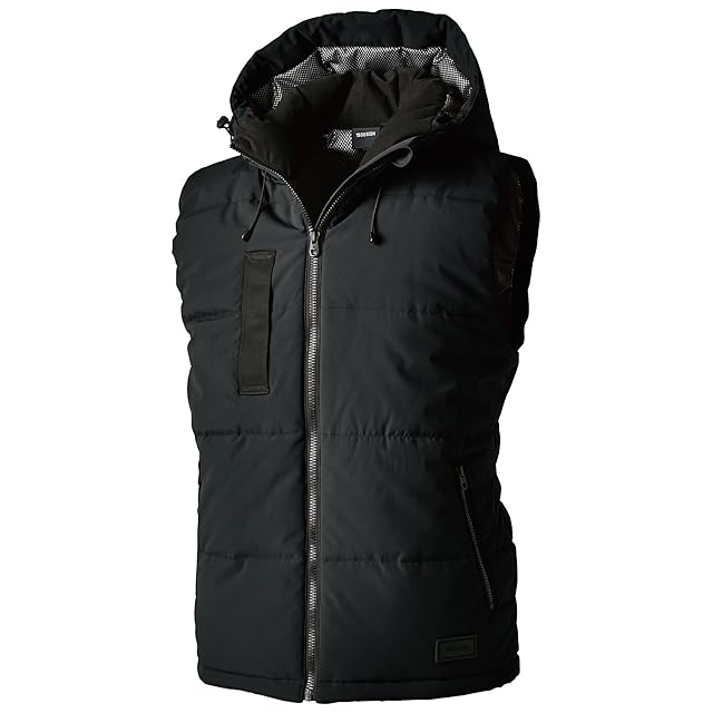 ＊mont-bell スペリオダウンベスト　ブラック　L スペリオダウン ラウンドネックベスト Men's｜モンベル