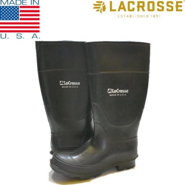 1点物◇USA製ラクロスLaCrosseレインブーツ古着メンズ26レディースOK 