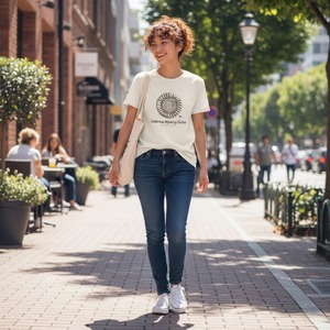 Undersea Mystery Circles-Tシャツ・レディース(バニラホワイト)