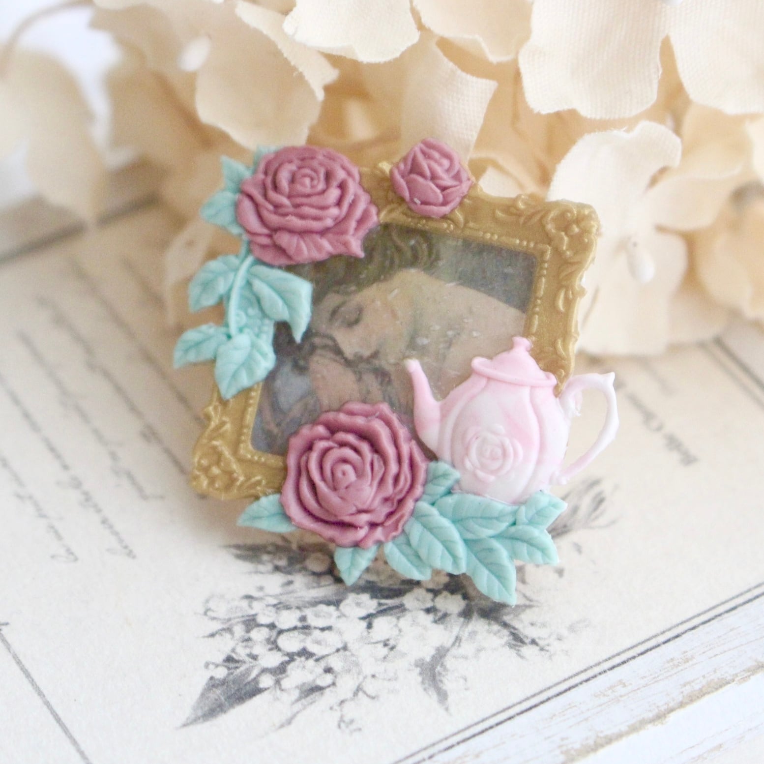 【SELECT】Wax Seal Stamp Rose Frame