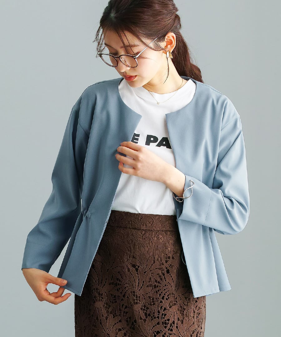 SALE 50％OFF】【サステナブル素材】オックスシャンブレー・ドロスト