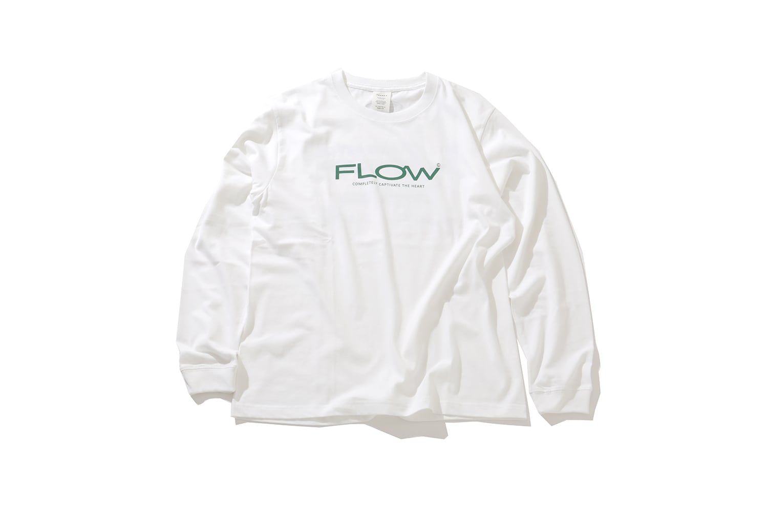 6.6oz コンフォート天竺 : リラックスクルーネックロンTEE "FLOW"