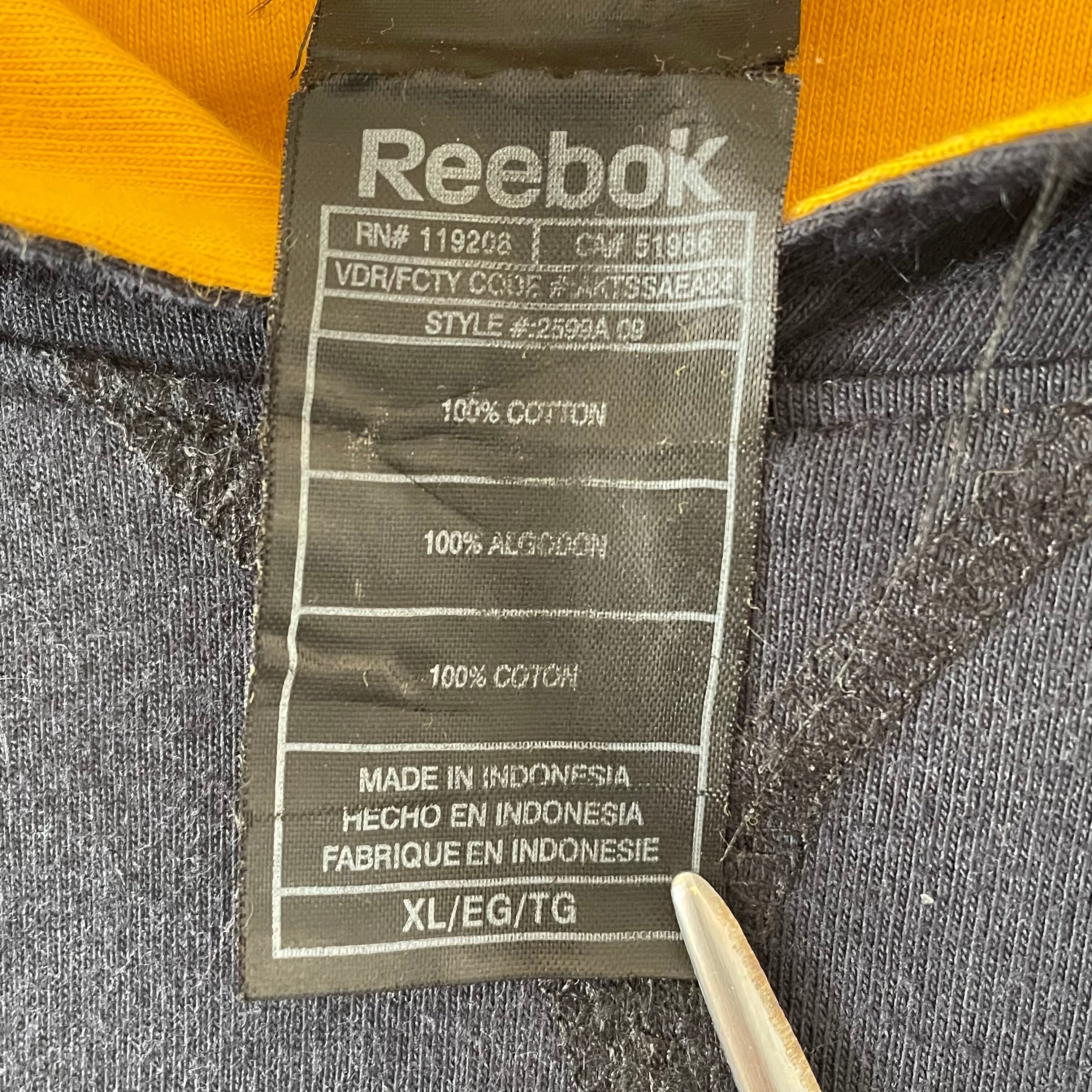 Reebok】NFL STEELERS スウェットパーカー ダブルフェイス