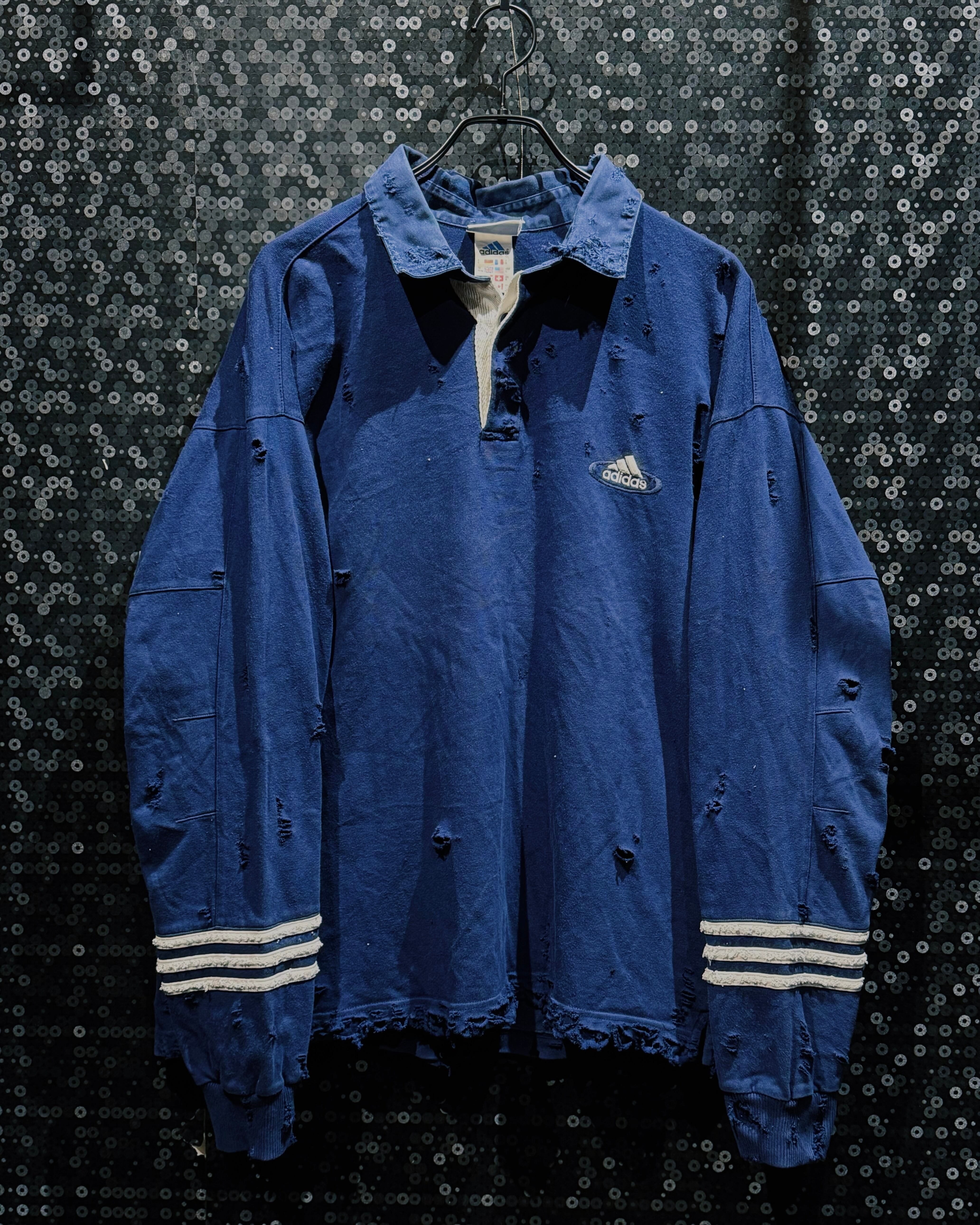 【ÆIEM】original “boro” remake adidas Performance Logo Rugby Shirt