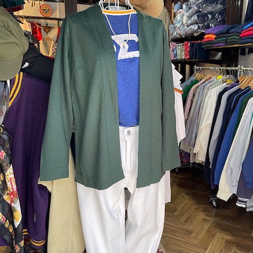 【ladies】70s ミリタリーアクリルカーディガン