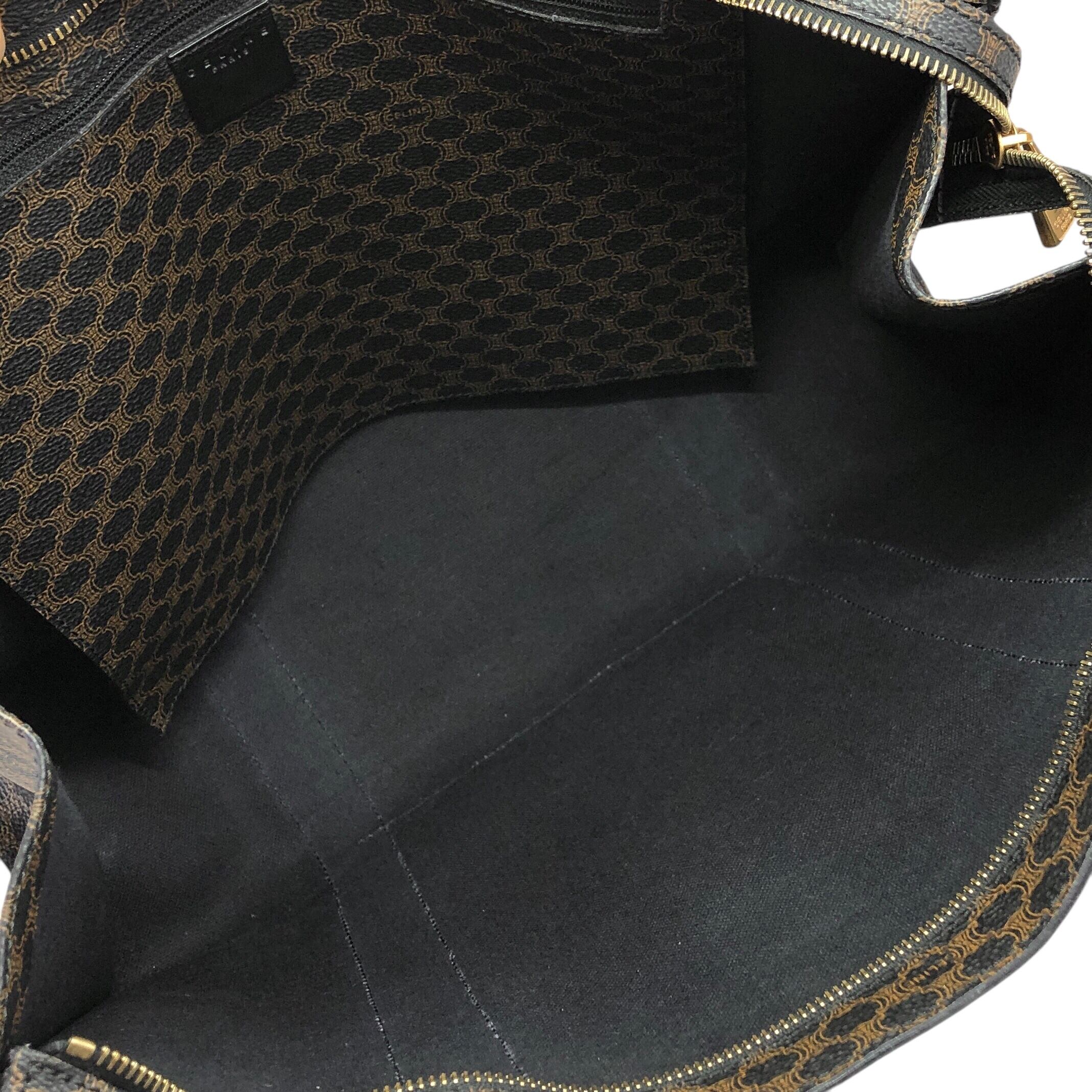 レアCELINE セリーヌ スクエア型 レザー トートバッグ 極美品 CELINE ラージスクエアトートバッグ レザー 本革 大人