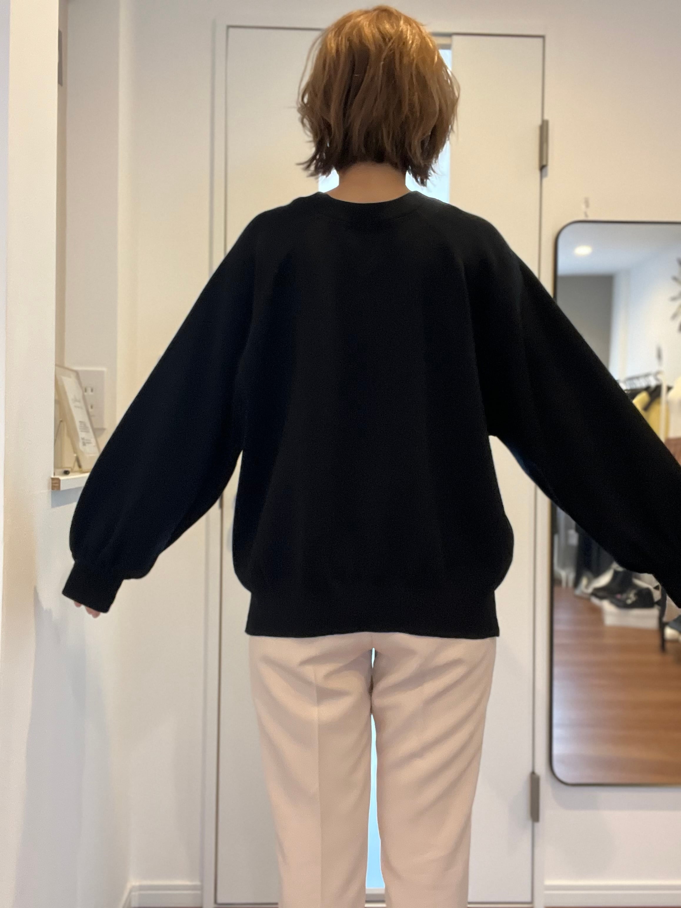 【cafune】ボリュームスリーブ♡スウェットライクコットンニット