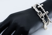 BN-115 BP Cross Junction bangle (Double Gurumetto chain)