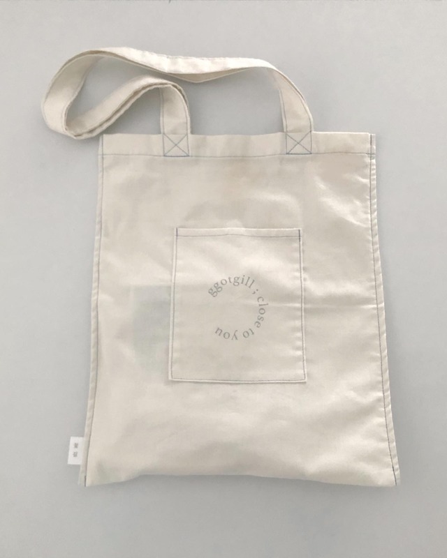 sora stitch tote bag + sora string pouch set