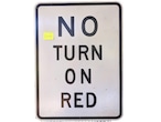ビンテージロードサイン 右折禁止 標識