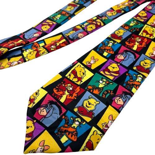中古】 90s Winnie the Pooh Neck Tie ウィニー ザ プー ネクタイ