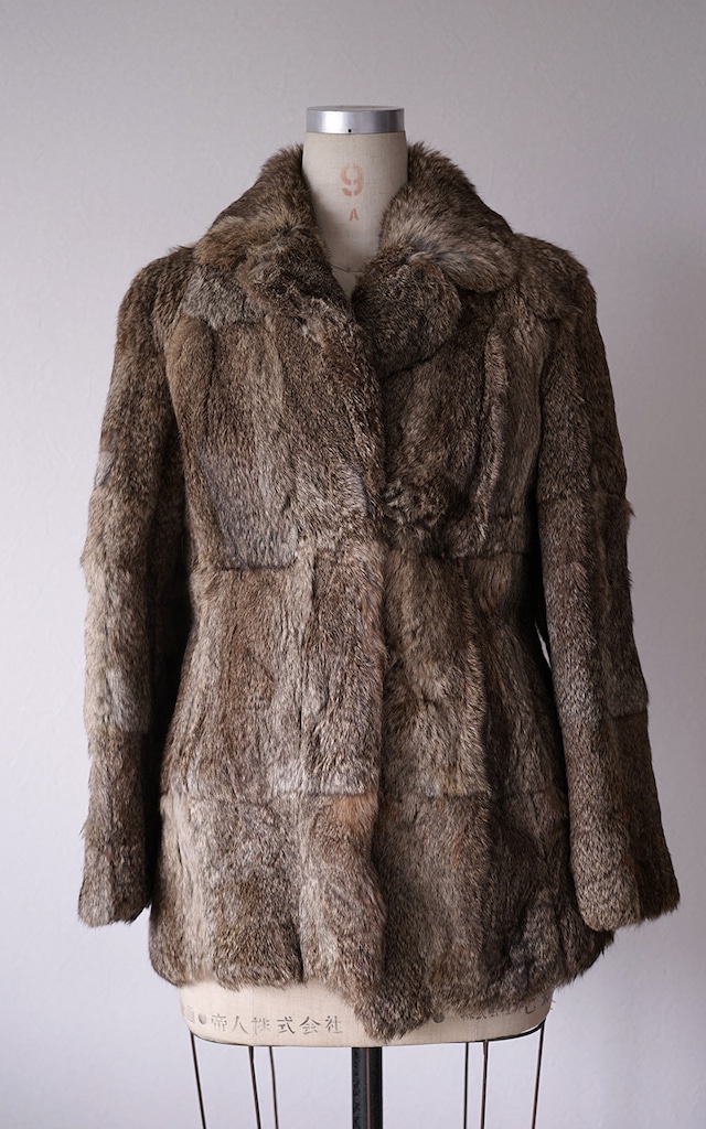 Real fur coat