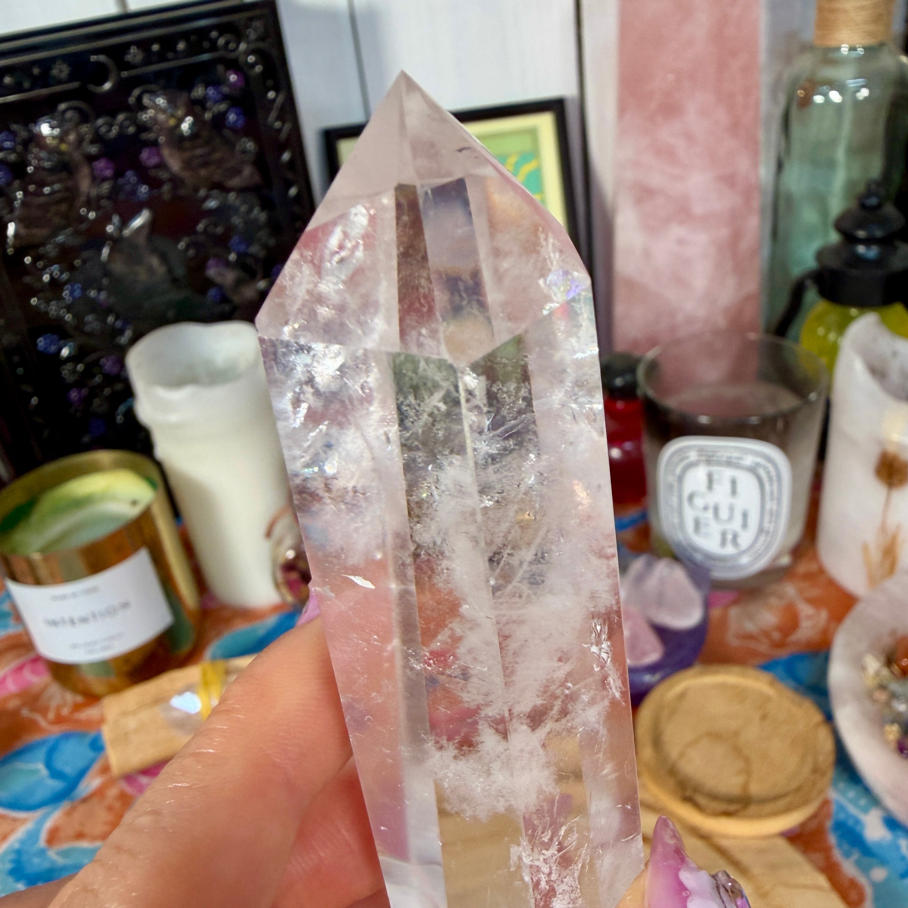 魔女の祭壇】 水晶 / クリアクォーツ の ポイントタワー B