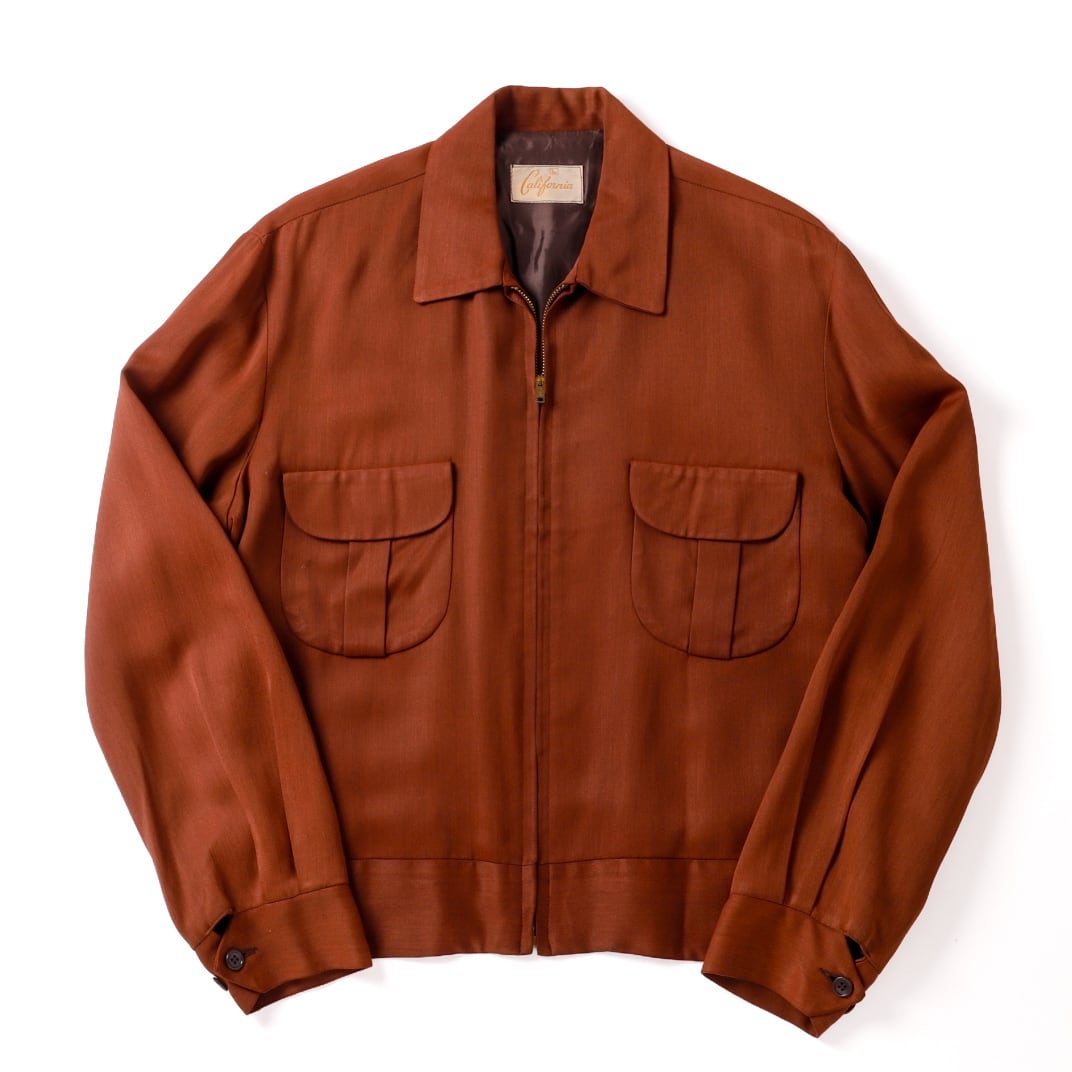 極美品】50s Vintage Special rayon jacket swing top blouson made in