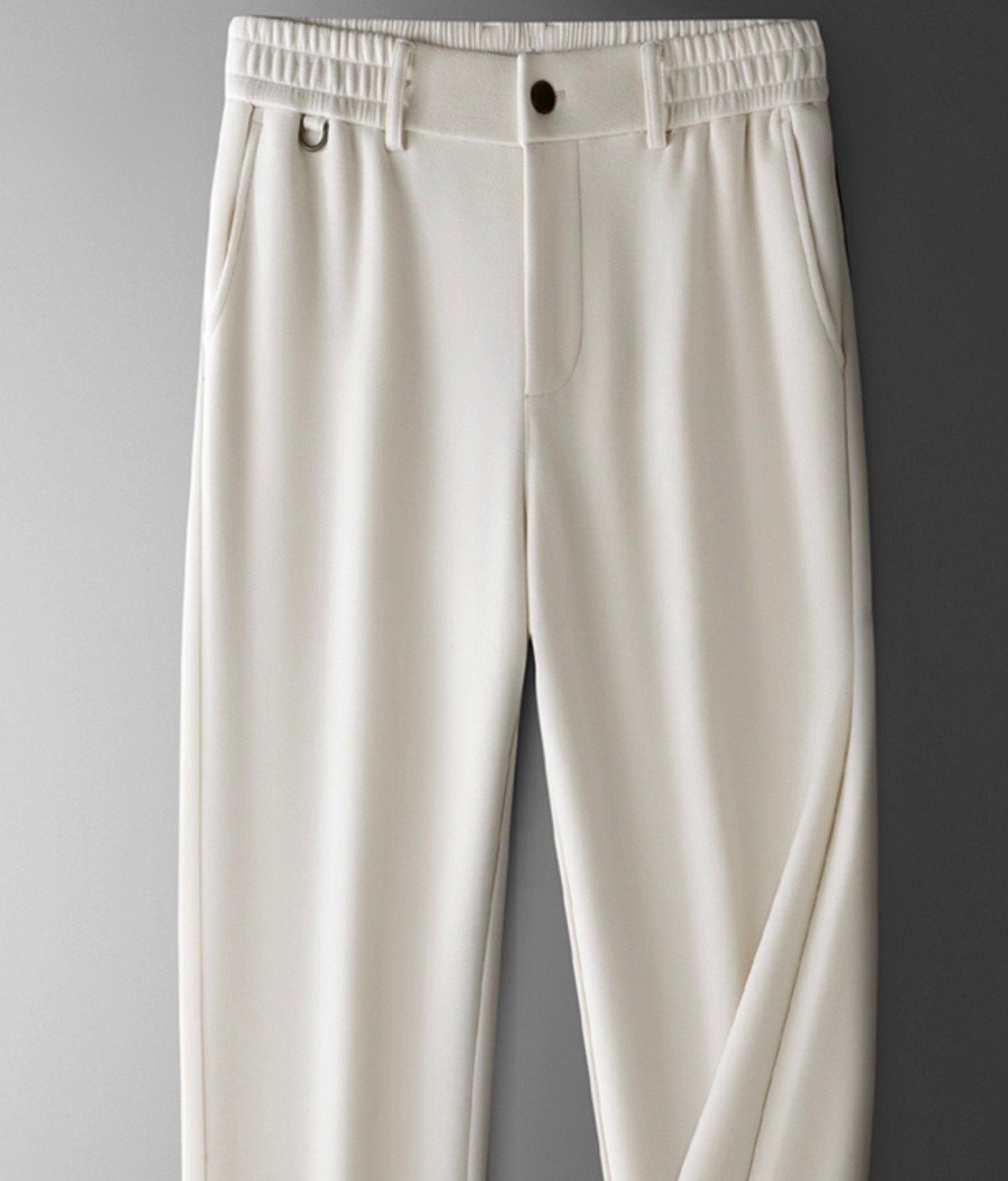 【脚長快適】ハイウエストスウェットスラックス