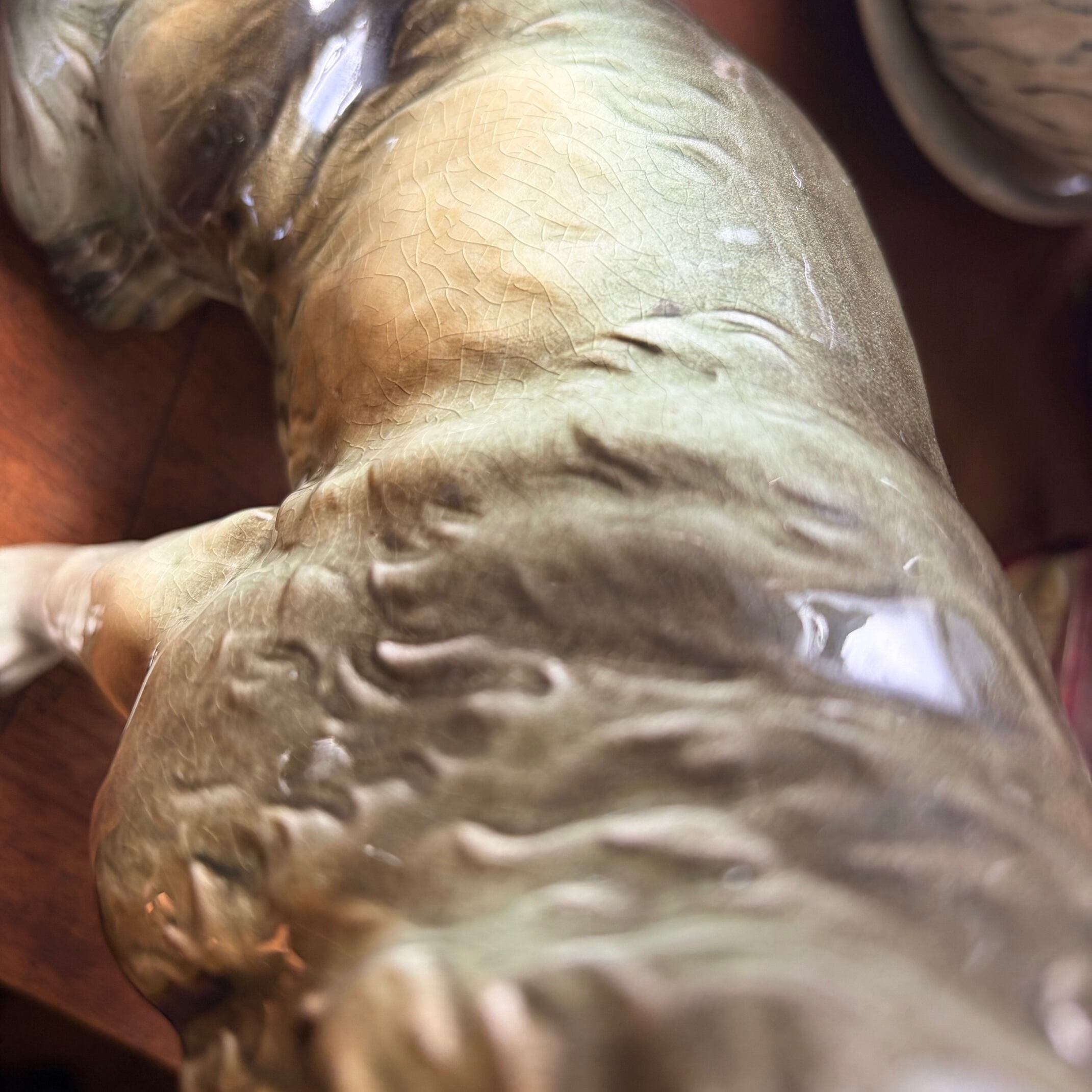 Vintage German Shepherd Dog ヴィンテージ シェパード 陶器の置物 | K