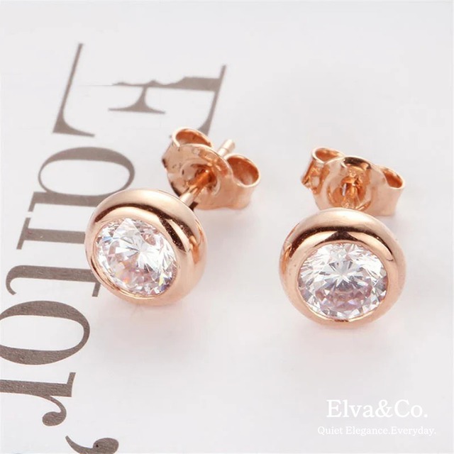 Rose Crystal Stud Pierce（ローズクリスタルスタッドピアス）