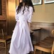 3色 aラインワンピース ワンピース ひざ丈 膝下 ミモレ ミモレ丈 袖あり 半袖 パフスリーブ ラウンドネック 襟なし セミフレア Aライン ウエストマーク かわいい 上品 おしゃれ お洒落 ラブリー キュート ガーリー 無地 夏 10代 20代 レディース 女の子 学生 通学 デート お出かけ 公園デビュー 女子会 休日 旅行 韓国 ファッション コーデ スタイル モテ 脚長 格上げ S M L 白 ホワイト 紫 パープル 黄色 イエロー くすみカラー 大人カラー