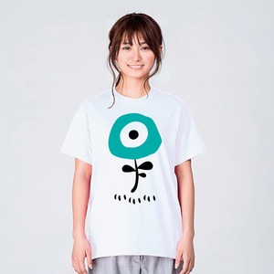 北欧 花 Tシャツ おしゃれ ゆったり 白 プレゼント 大きいサイズ 綿100% 160 S M L XL