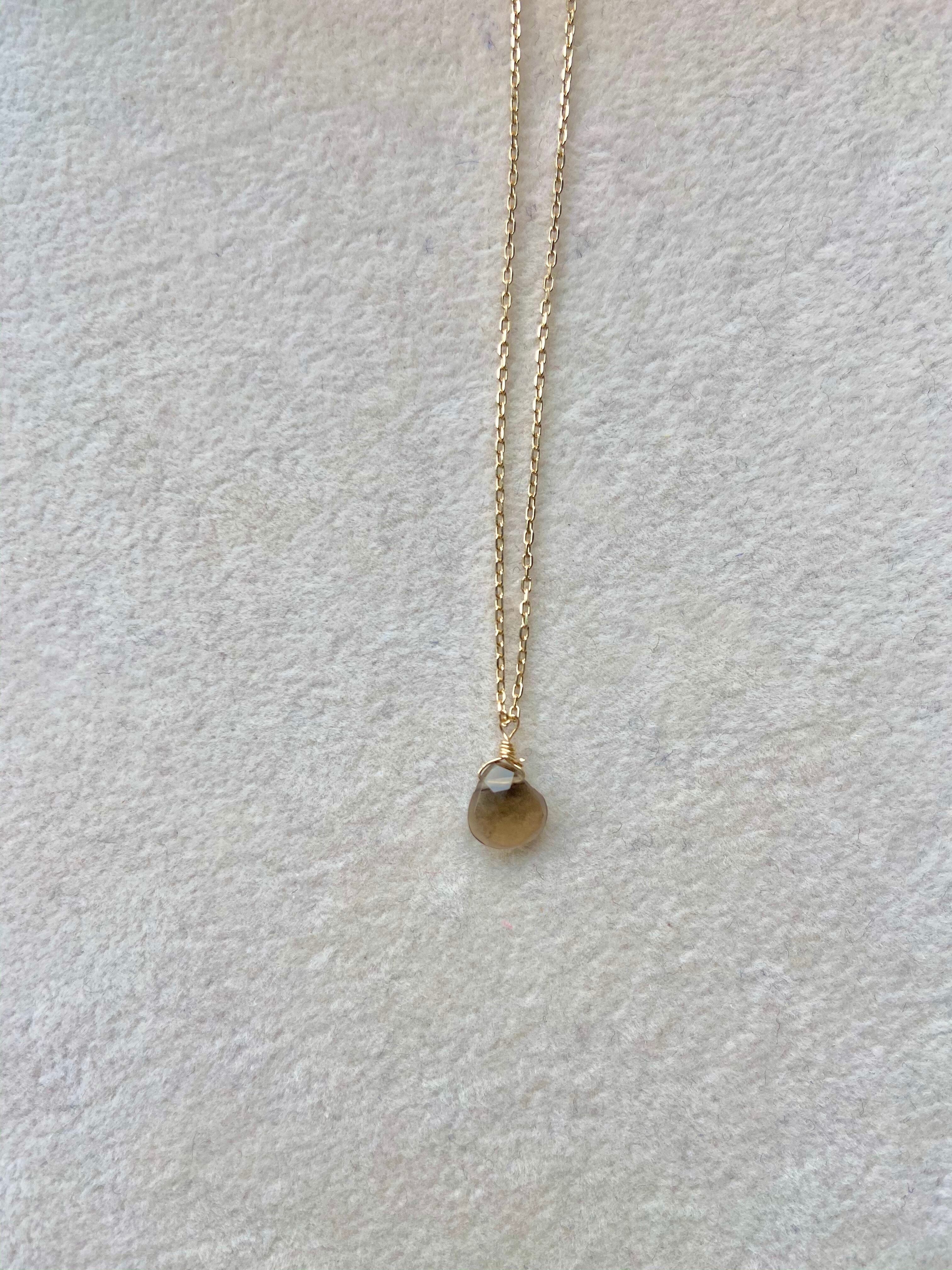 【bonito gem】K10YG  スモーキークォーツ　ネックレス