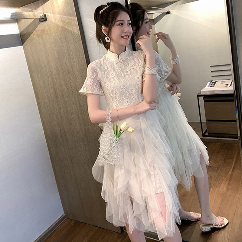 チャイナ風ワンピース チャイナ風服 中華服 改良唐装 改良漢服 