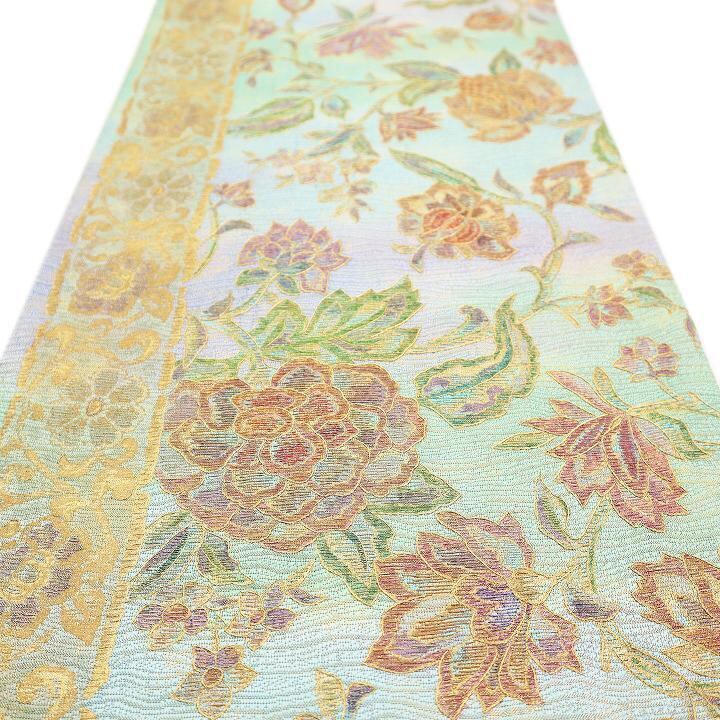 正絹　ガード加工済み　袋帯 ハイセンス 正絹 袋帯 あやめガード加工