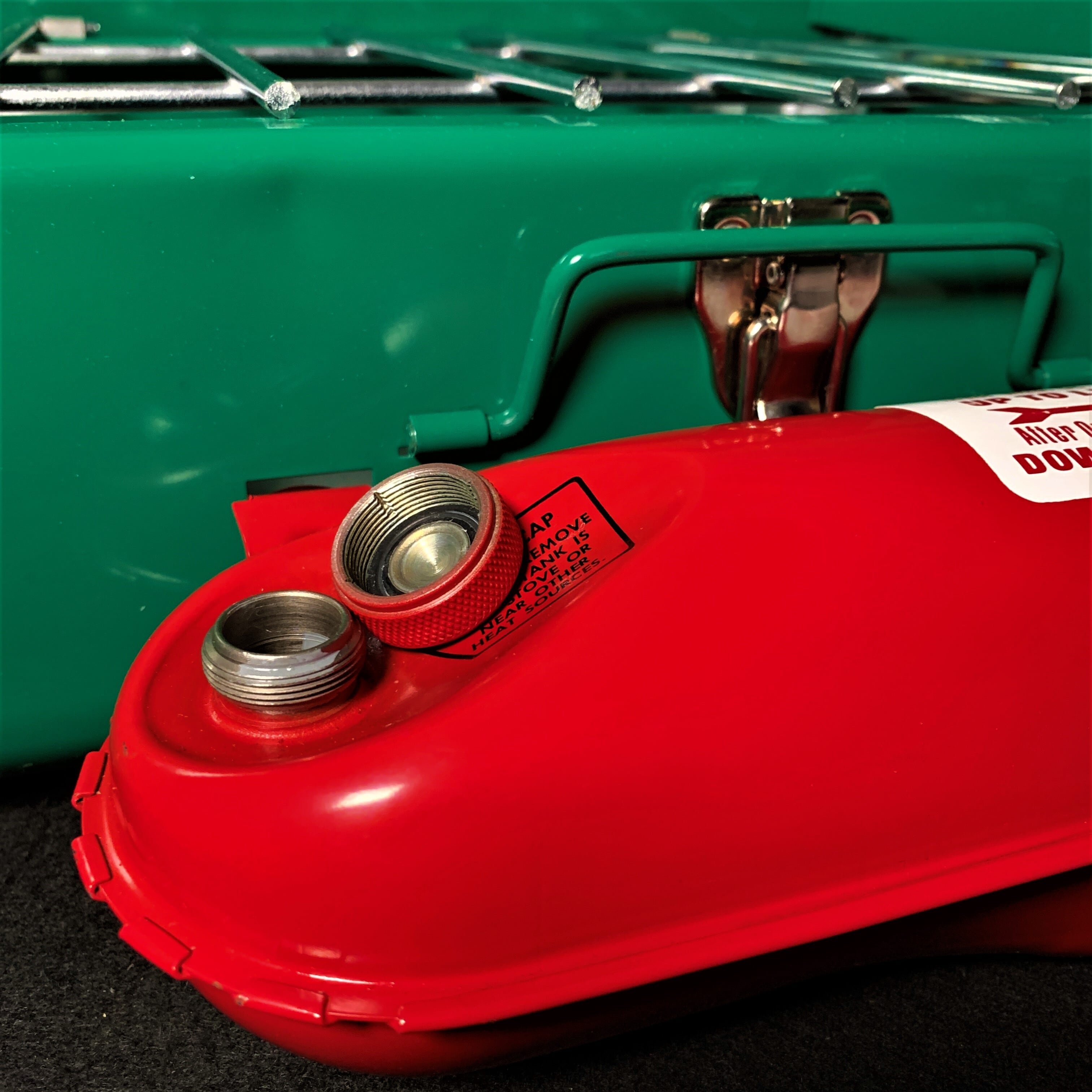 コールマン 425E ツーバーナー デッドストック 赤タンク コンパクト