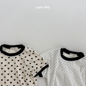 【取寄/韓国直送】LALALAND 26/SM （Kids）ハートドットTシャツ｜夏服｜韓国子供服