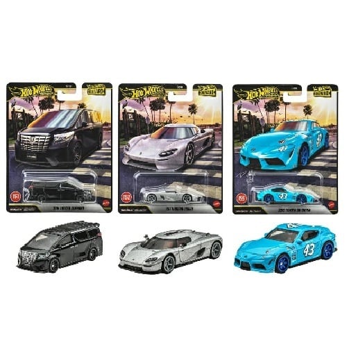 ホットウィール(Hot Wheels) ブールバード アルファード スープラ ケーニセグ 3台セット
