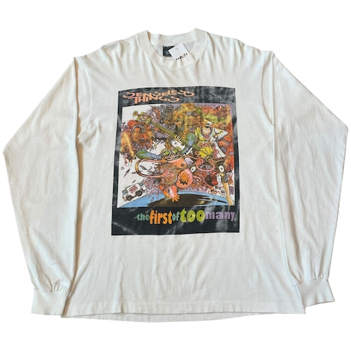 Special!!! 1991s SENSELESS THINGS "THE FIRST OF TOO MANY" Artwork by Jamie Hewlett L/S T-shirt
