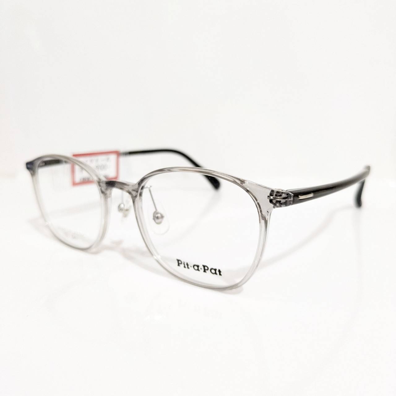 【Pit-a-Pat】ボストンセルフレーム クリアグレー