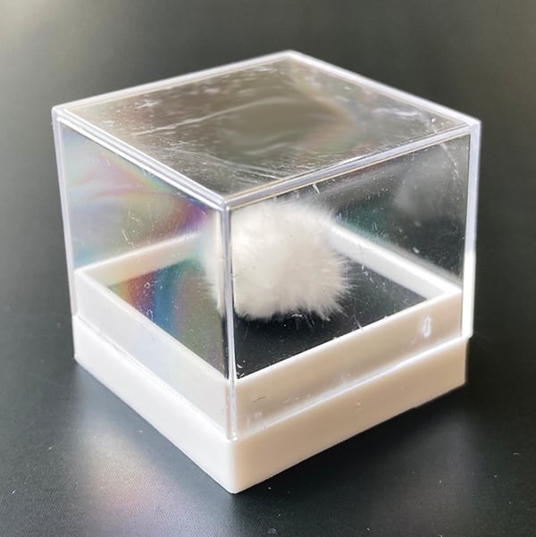 オーケン石　オケナイト オーケン石 オケナイト（Okenite)直径約20mm コレクションケース付