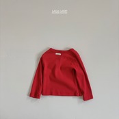 LALALAND 26/SS (Kids)Eyelet slim long-sleeve tee