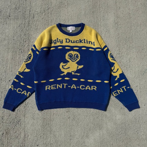 VINTAGE Ugly Duckling Rent-A-Car Cotton Knitwear/L