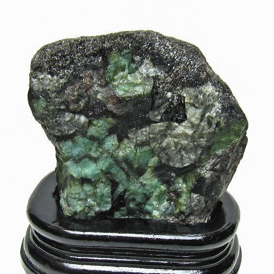 1Kg エメラルド 原石 台座付属 一点物 181-4677