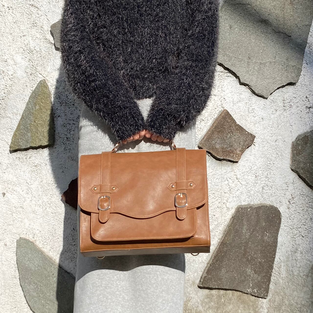 サッチェルバッグ CHANEL Pre-Owned 2021 デニム 19 フラップ ウォレットオンチェーン