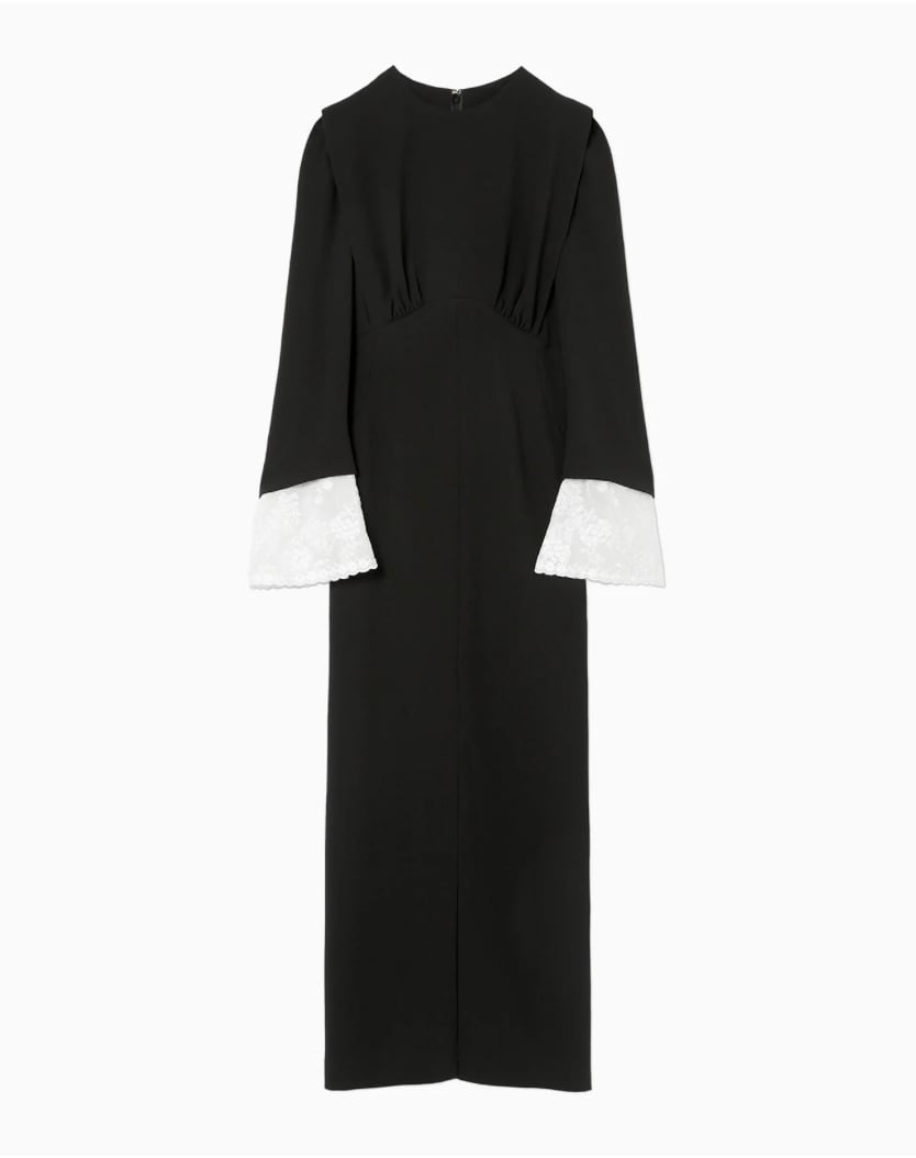 24SS】Mame Kurogouchi マメクロゴウチ / Back Satin Crepe Georgette 