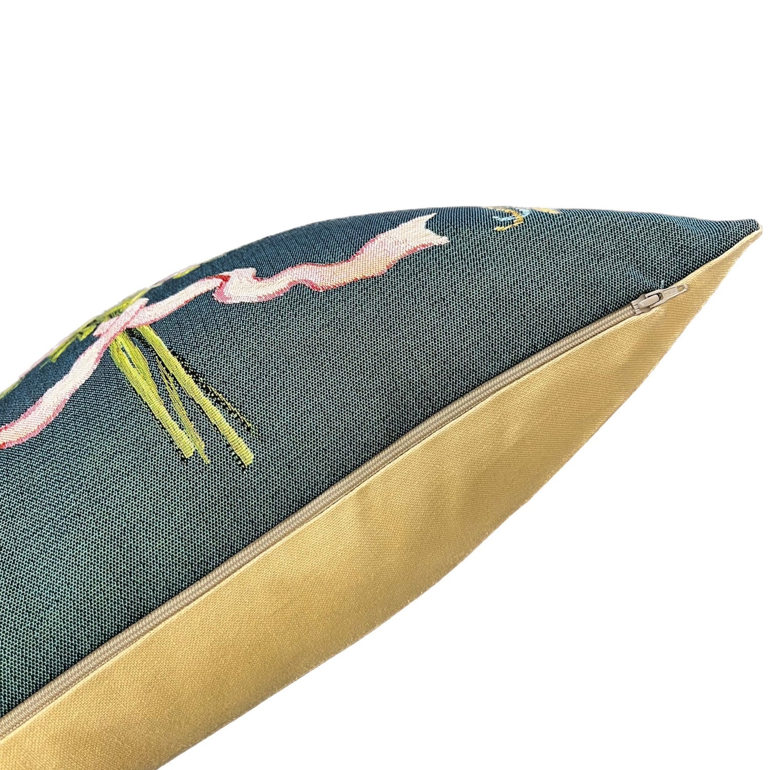 クッション・48cm】マリーアントワネットブーケ/グリーン地 | Place