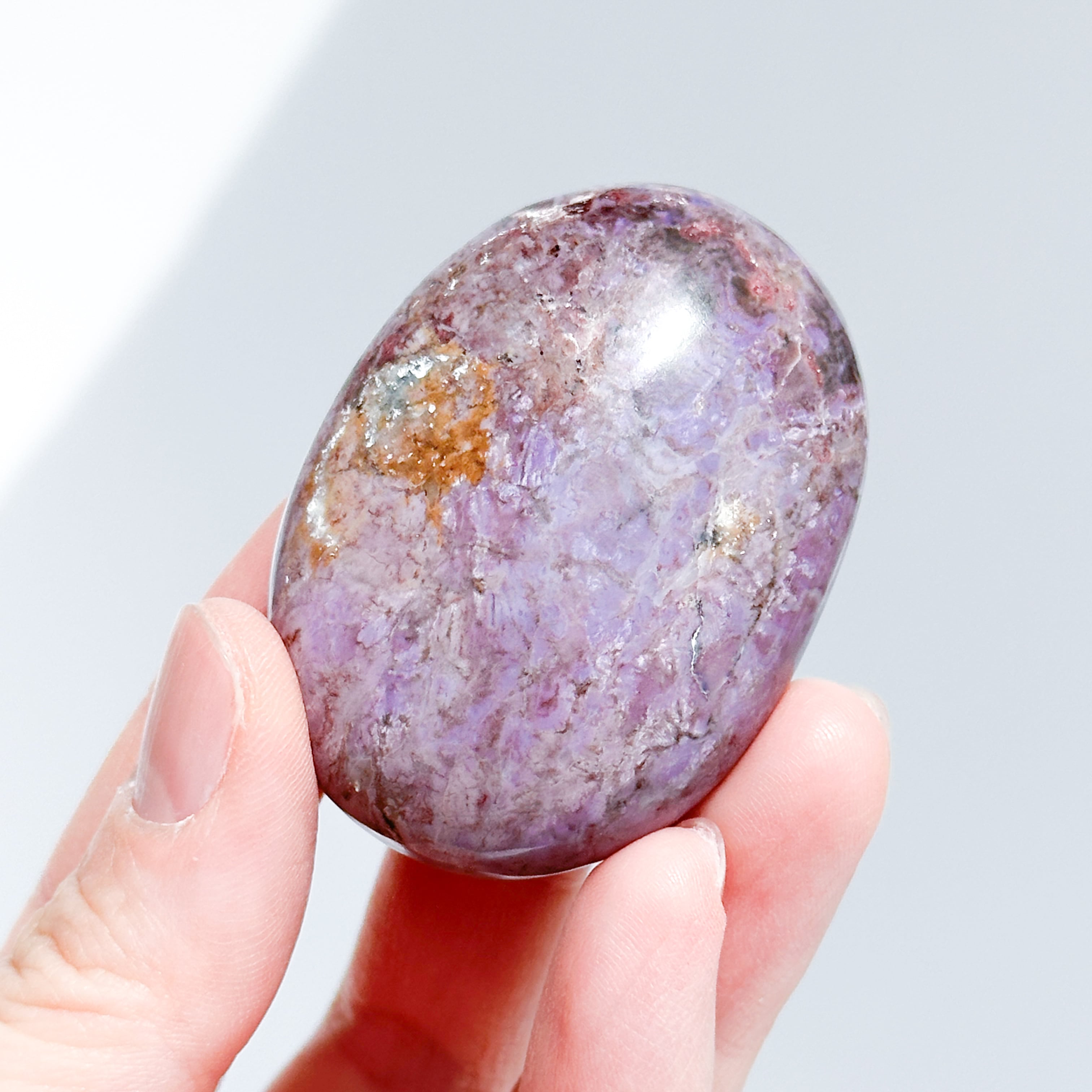 パープルジェイド パームストーン41◇Purpe Jade palm stone ◇天然石