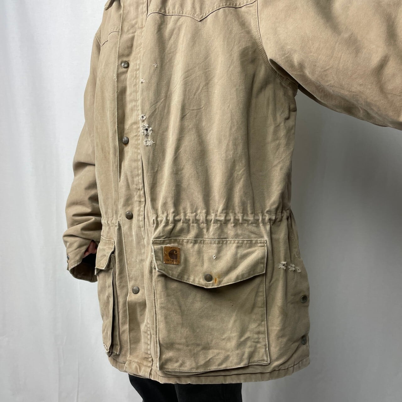 90年代 Carhatt カーハート ワークジャケット ハーフコート メンズ3XL
