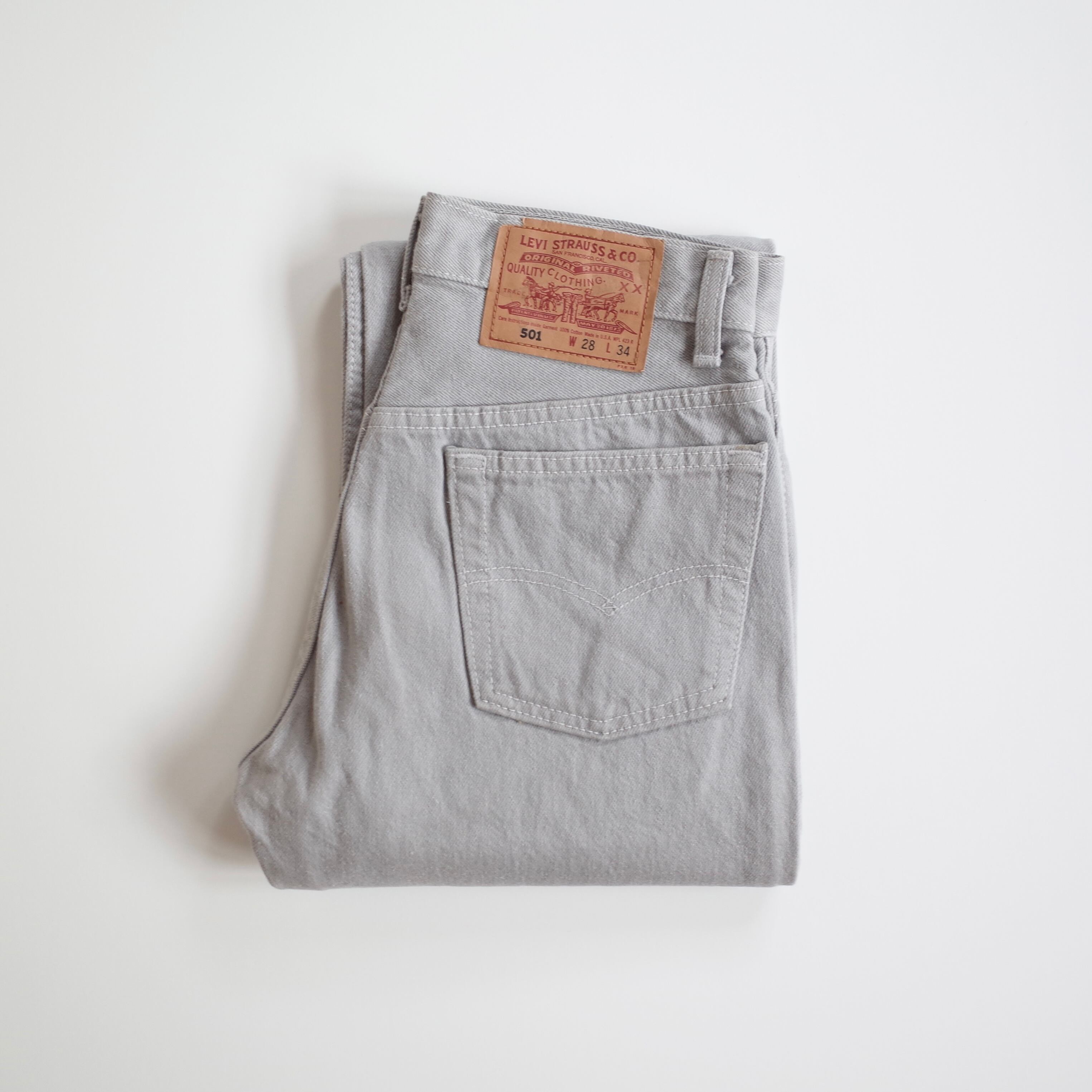 90s USA Levi's 501 "gray" W28 L34