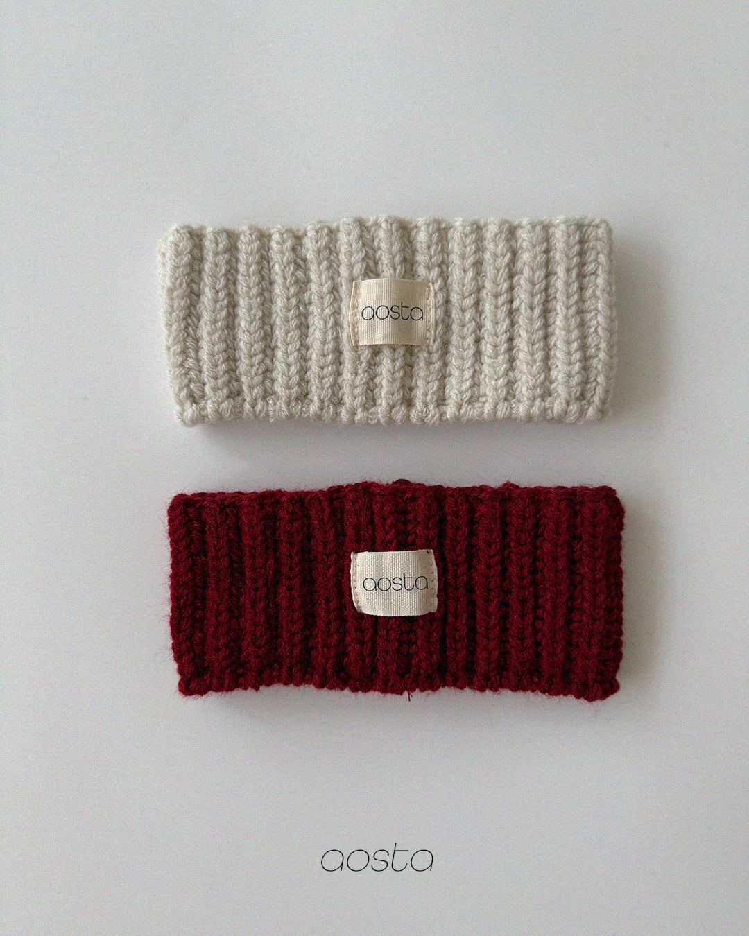 【予約】aosta Knit cookie headband