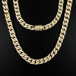 PE3170 18K Miami Cuban Link 14.5mm×70cm